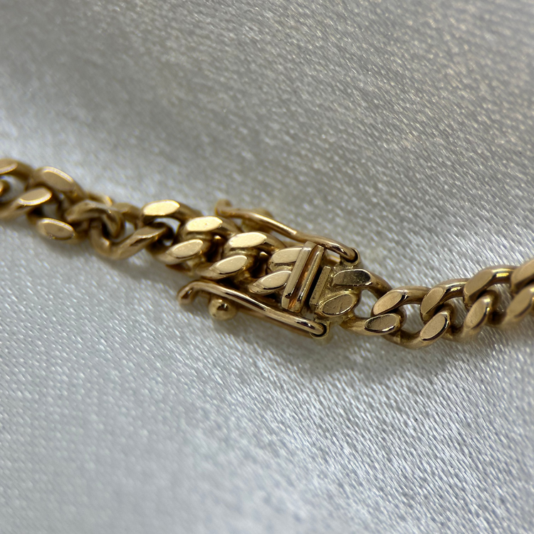 18K Curb Link Chain Necklace 51cm - 25g