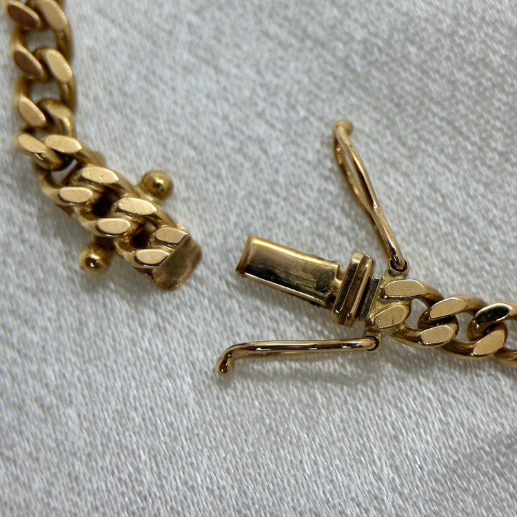 18K Curb Link Chain Necklace 51cm - 25g