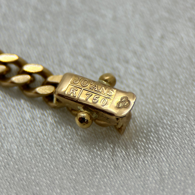 18K Curb Link Chain Necklace 51cm - 25g