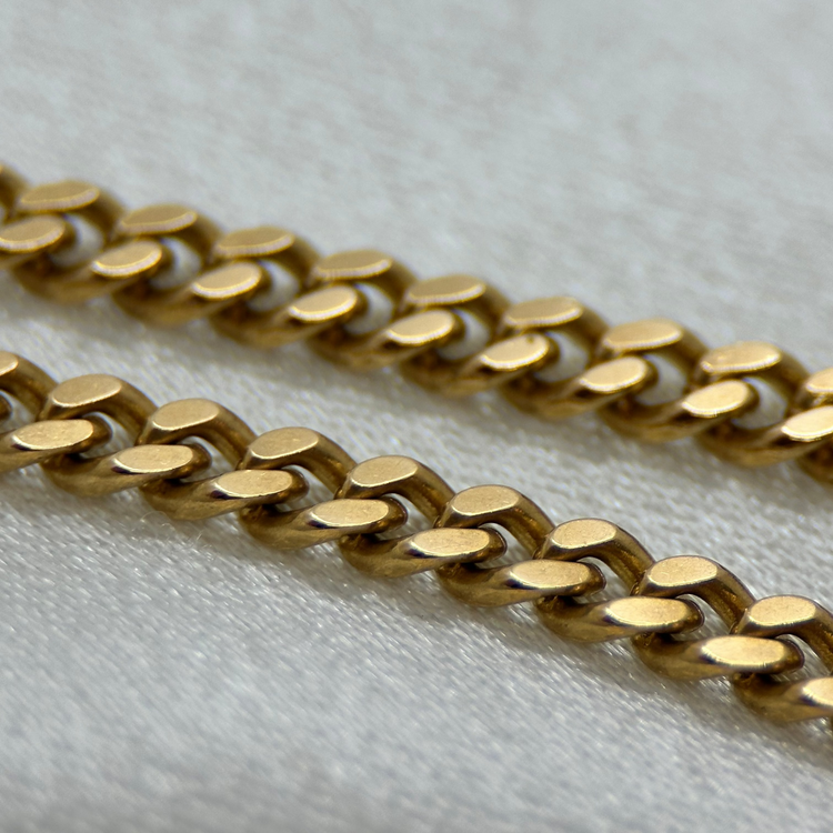 18K Curb Link Chain Necklace 51cm - 25g