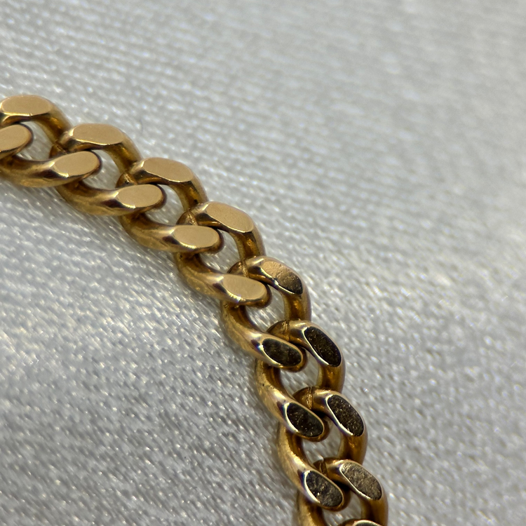 18K Curb Link Chain Necklace 51cm - 25g