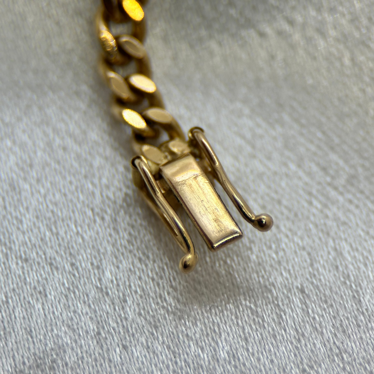 18K Pansarlänk halskedja 45cm - 25g