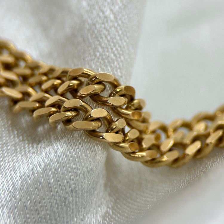 18K Curb Link Chain Necklace 51cm - 25g