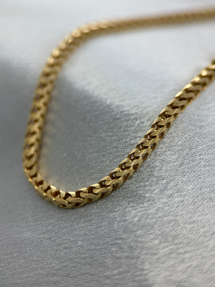 18K Franco Chain Necklace – 18.4g, 42.5 cm