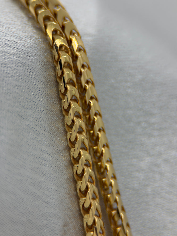 18K Franco Chain Necklace – 18.4g, 42.5 cm