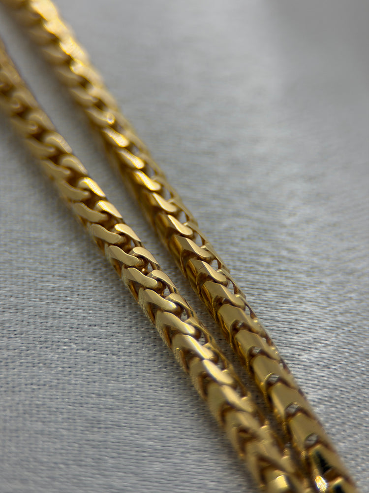 18K Franco Chain Necklace – 18.4g, 42.5 cm