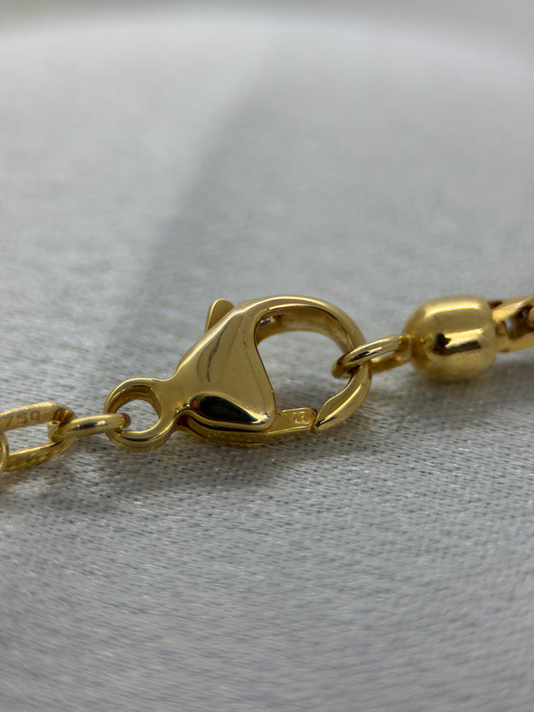 18K Franco Chain Necklace – 18.4g, 42.5 cm