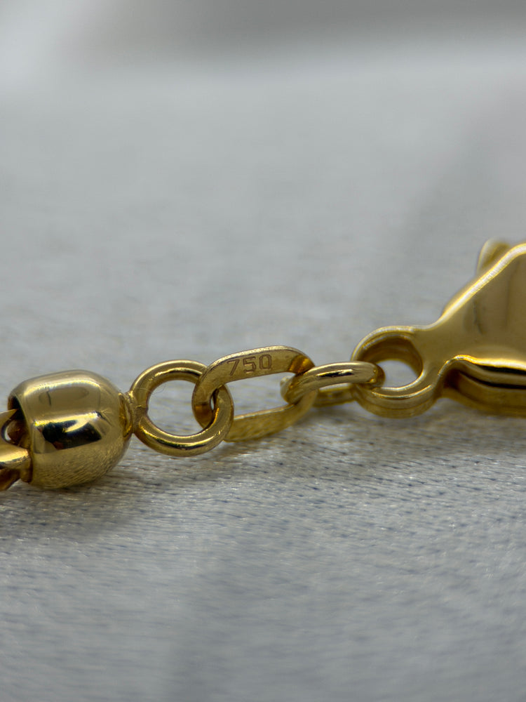 18K Franco Chain Necklace – 18.4g, 42.5 cm