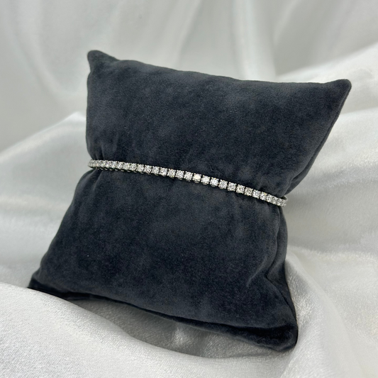 18K Tennisarmband 4.2ct, F-G/SI, 19cm, 9.9g