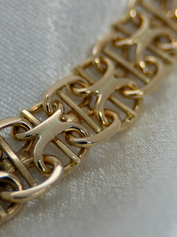 18K Halsband med X-länk – 21.0g, 45 cm
