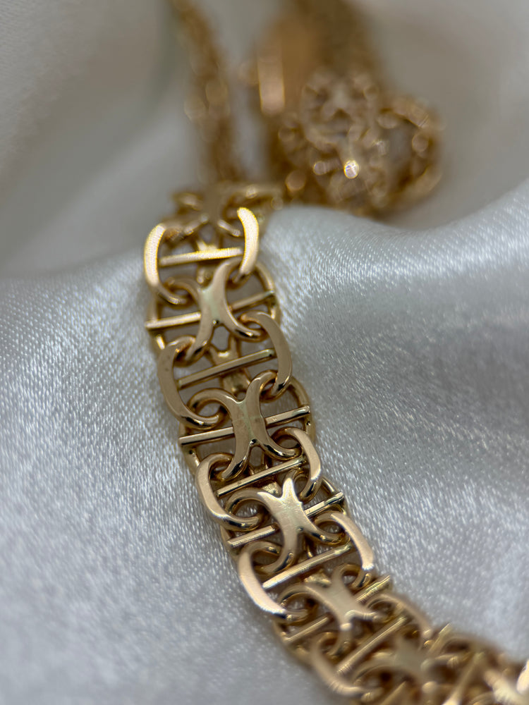 18K Halsband med X-länk – 21.0g, 45 cm
