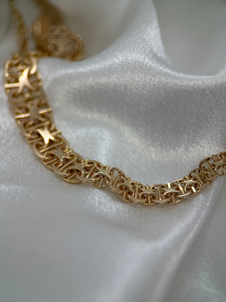 18K Halsband med X-länk – 21.0g, 45 cm