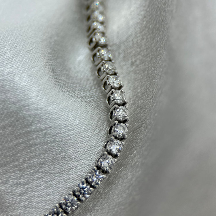 18K Tennisarmband 4.2ct, F-G/SI, 19cm, 9.9g