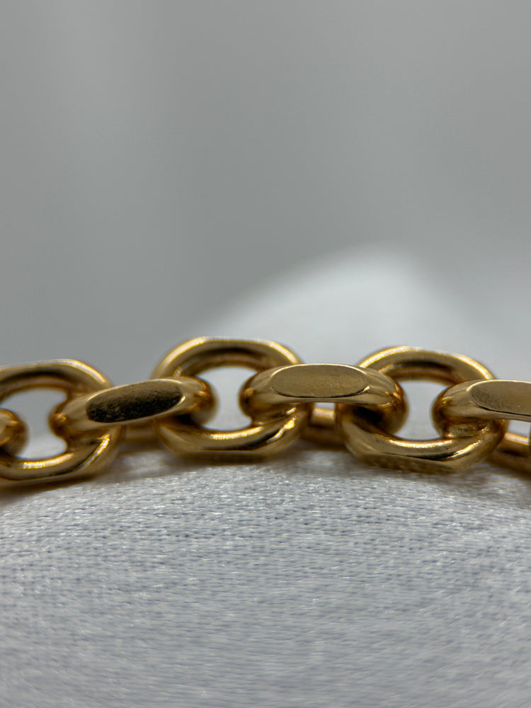 18K Ankarlänksarmband i rödguld – 26.2g, 18 cm