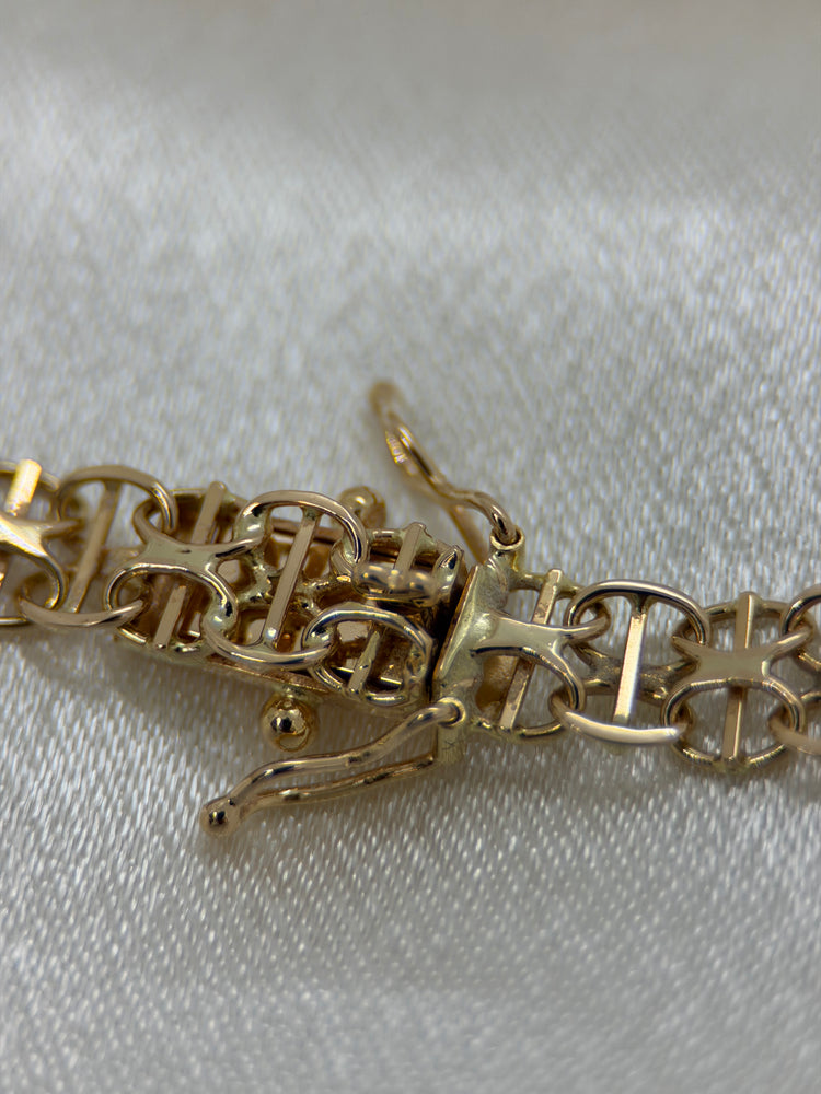 18K Halsband med X-länk – 21.0g, 45 cm