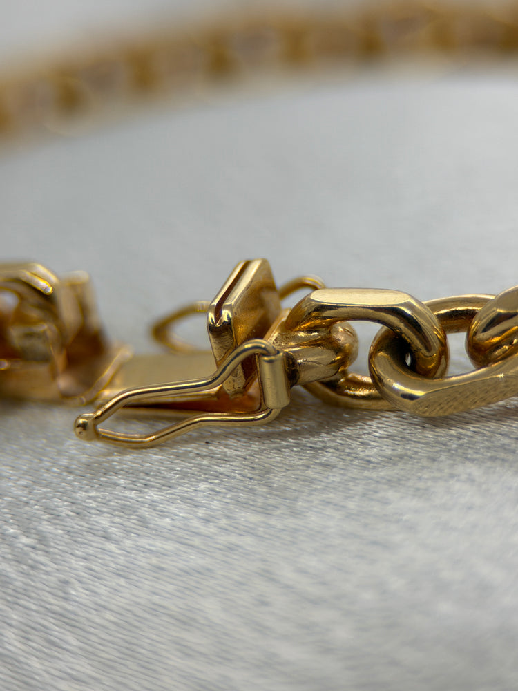 18K Ankarlänksarmband i rödguld – 26.2g, 18 cm