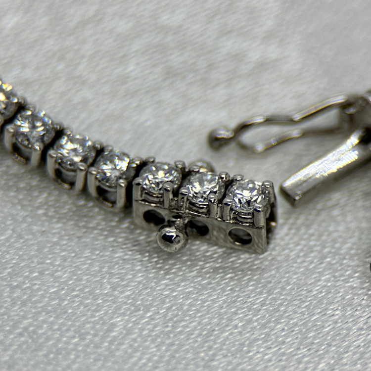 18K Tennisarmband 4.2ct, F-G/SI, 19cm, 9.9g