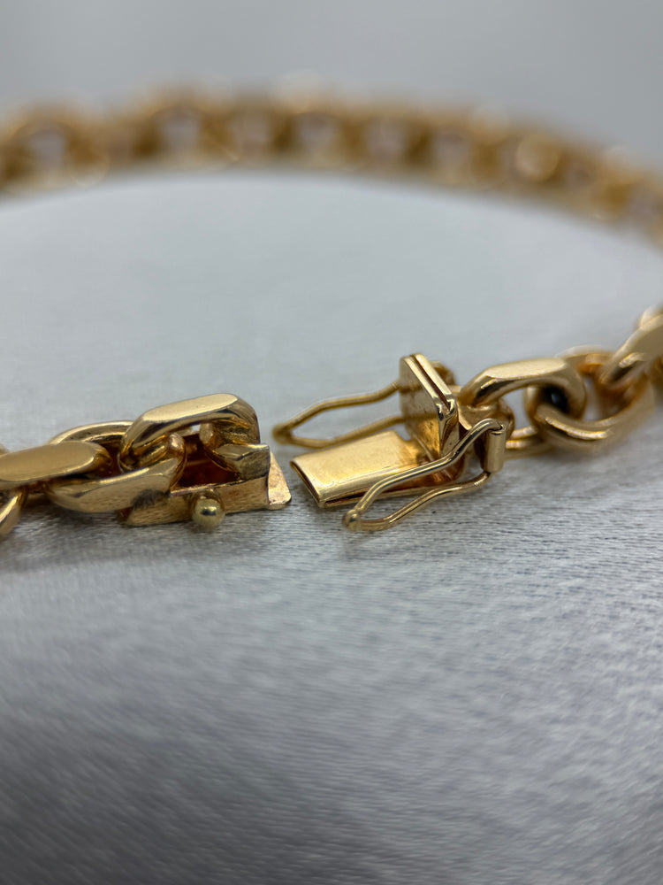 18K Ankarlänksarmband i rödguld – 26.2g, 18 cm