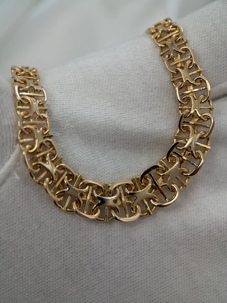 18K Halsband med X-länk – 21.0g, 45 cm