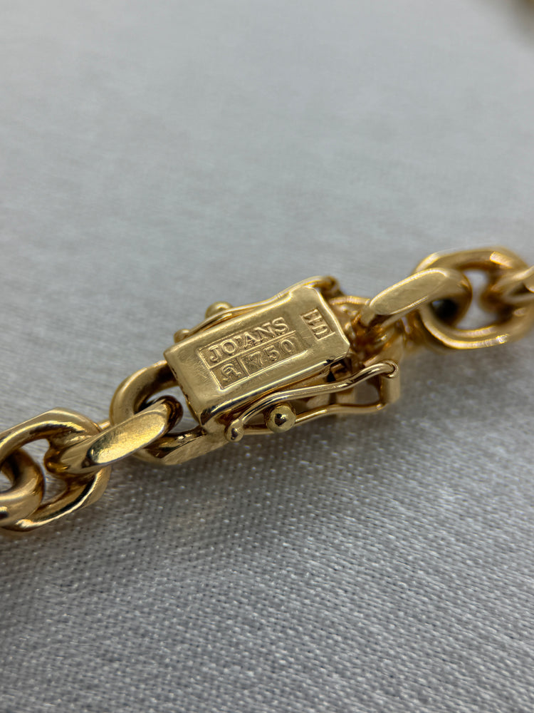18K Ankarlänksarmband i rödguld – 26.2g, 18 cm