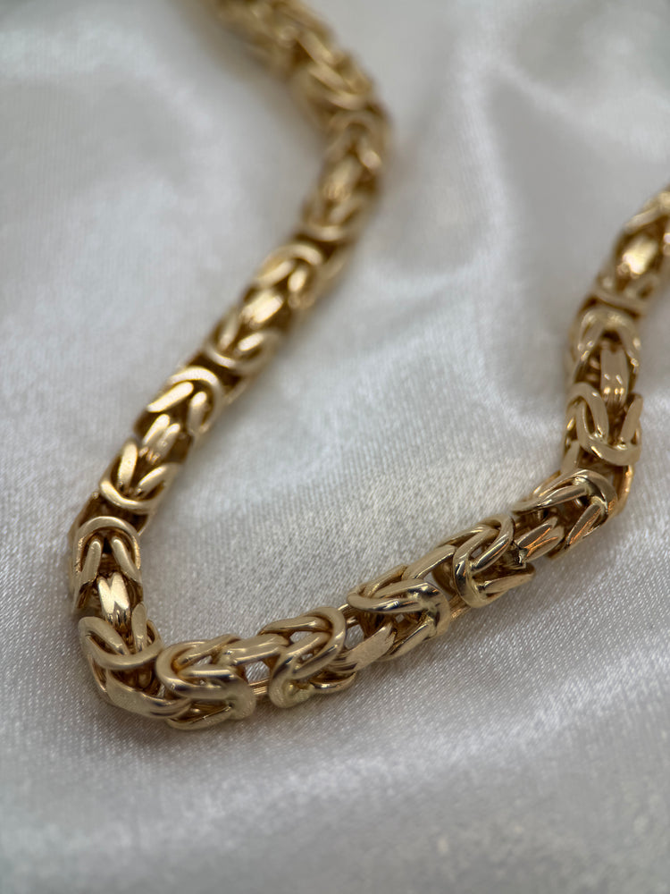 18K Kings Chain Necklace – 101.8g, 51 cm