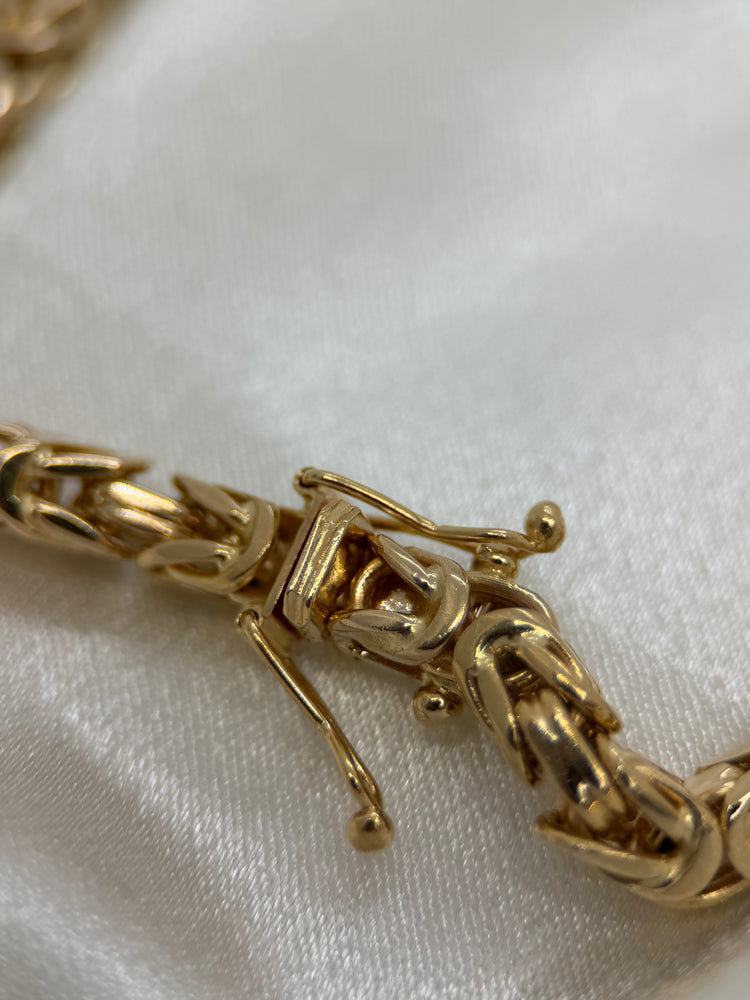 18K Kings Chain Necklace – 101.8g, 51 cm