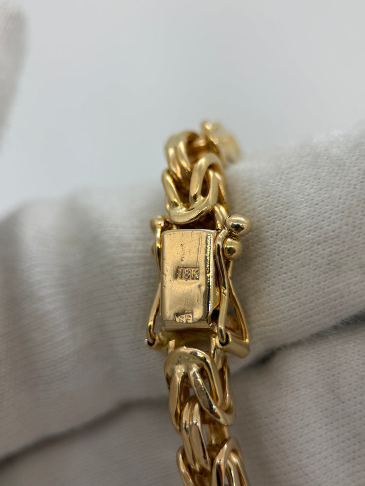 18K Kings Chain Necklace – 101.8g, 51 cm