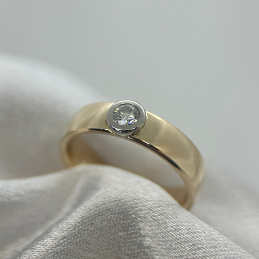 18K Solitärring, 0.20ct, Storlek 54