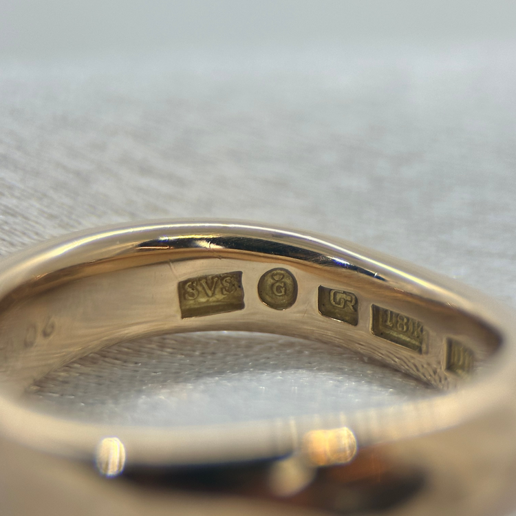 18K Hjärtmönstrad Diamantring - Storlek 56, 8.6g