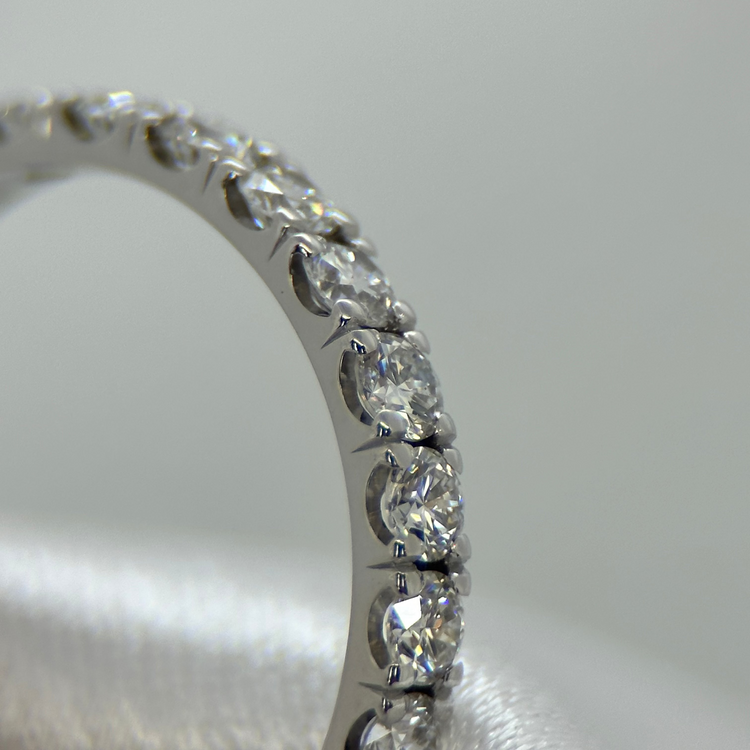 18K Halvalliansring, 0.55ct storlek 52½