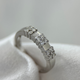 18K Kluster Diamantring 0.36ct - storlek 54½