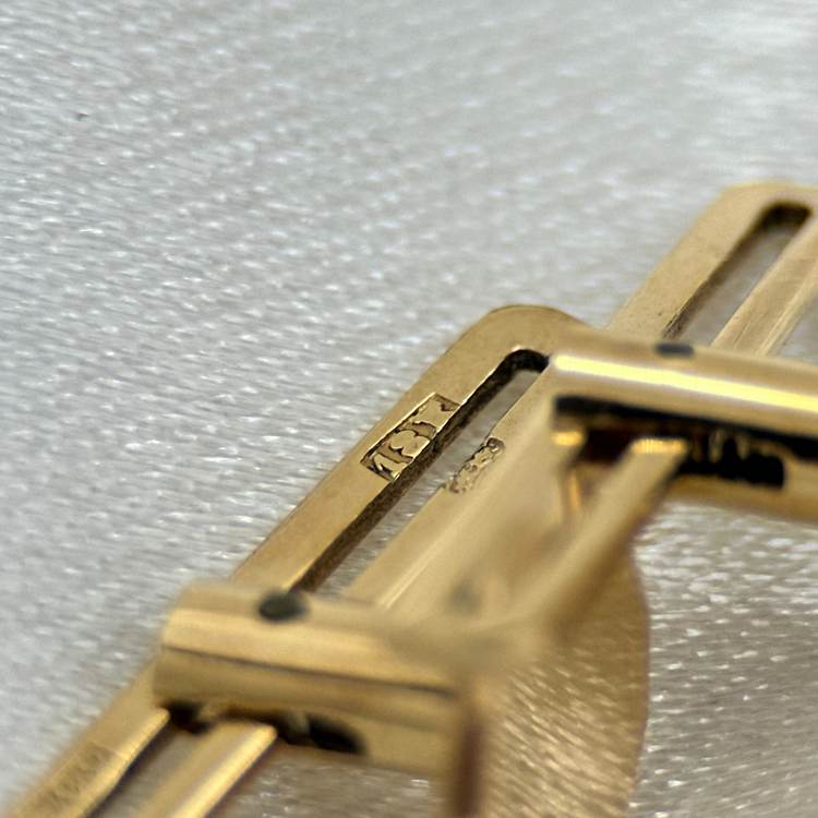 18K Frack/smoking knappar – Fasettslipad Cirkeldesign