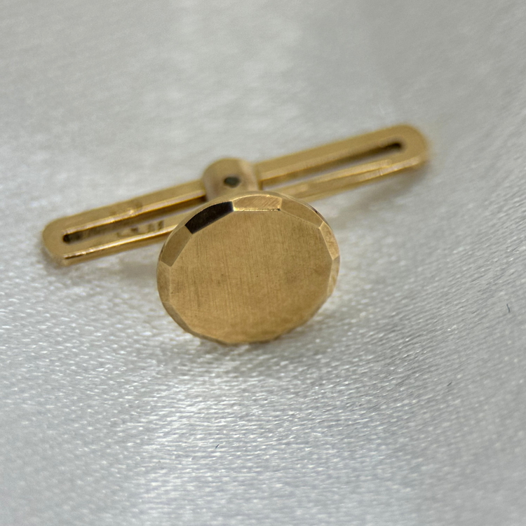 18K Frack/smoking knappar – Fasettslipad Cirkeldesign