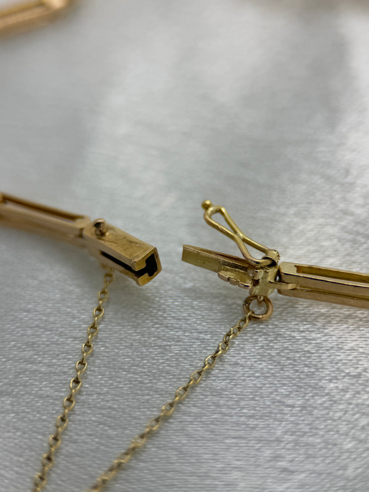 18K Armband med odlade mabépärlor – Guldvaruaktiebolaget Gustav Dahlgren, Malmö 1919