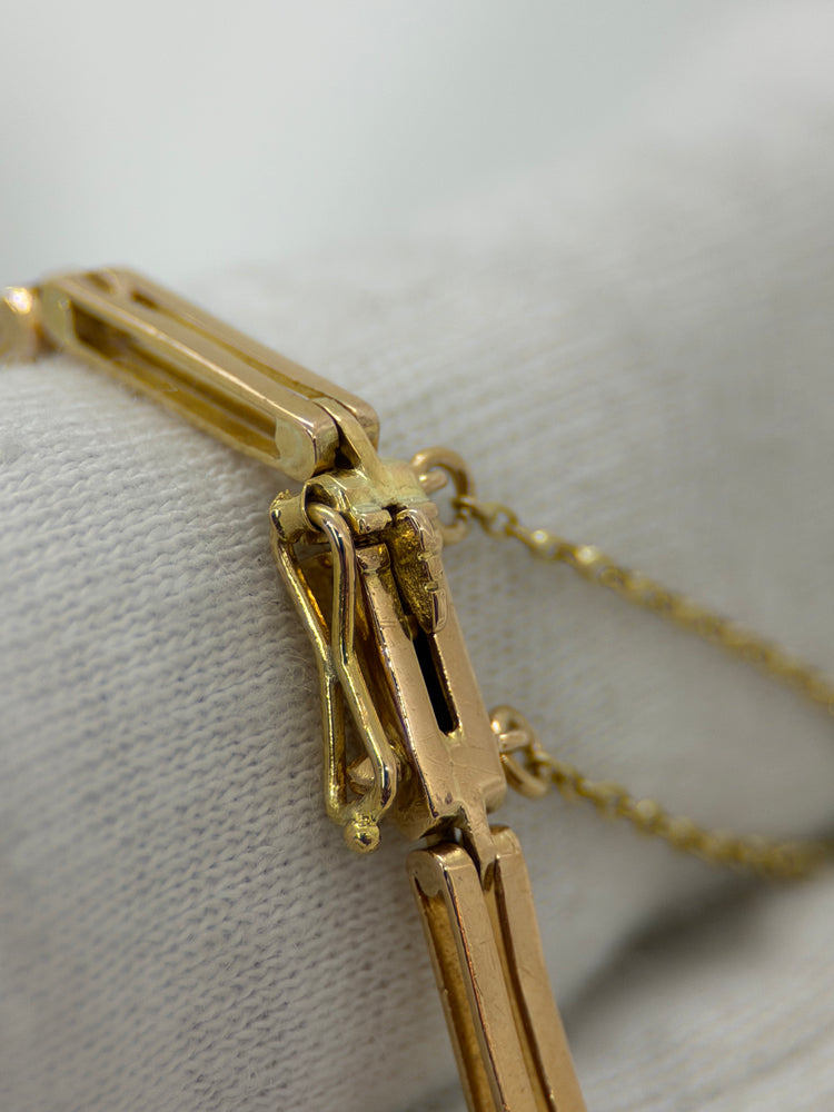 18K Armband med odlade mabépärlor – Guldvaruaktiebolaget Gustav Dahlgren, Malmö 1919