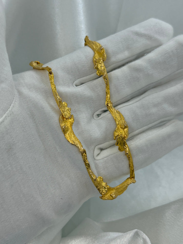 14K Lapponia Gold Necklace – 28.5g, 41 cm