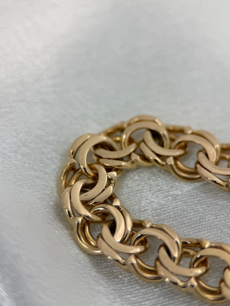 18K Bismarck-Link Bracelet – 29.7g, 19.5 cm