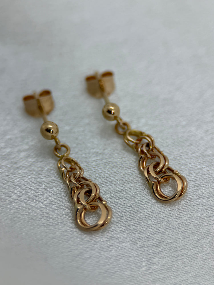 18K Bismarck-Link Drop Earrings – 2.5 cm, 1.5g
