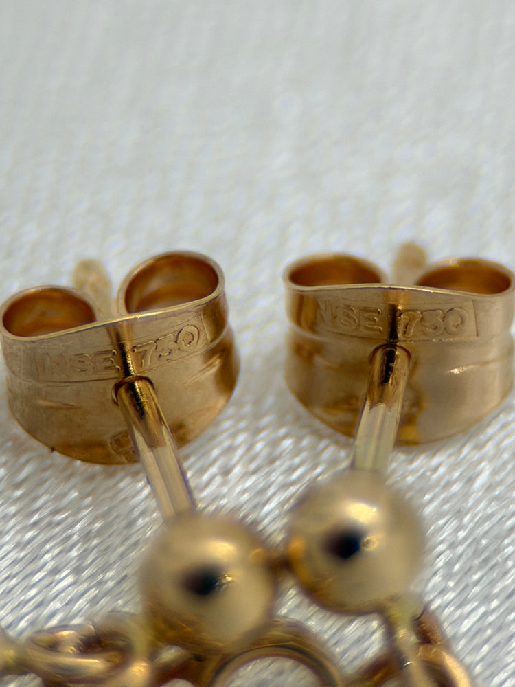 18K Bismarck-Link Drop Earrings – 2.5 cm, 1.5g