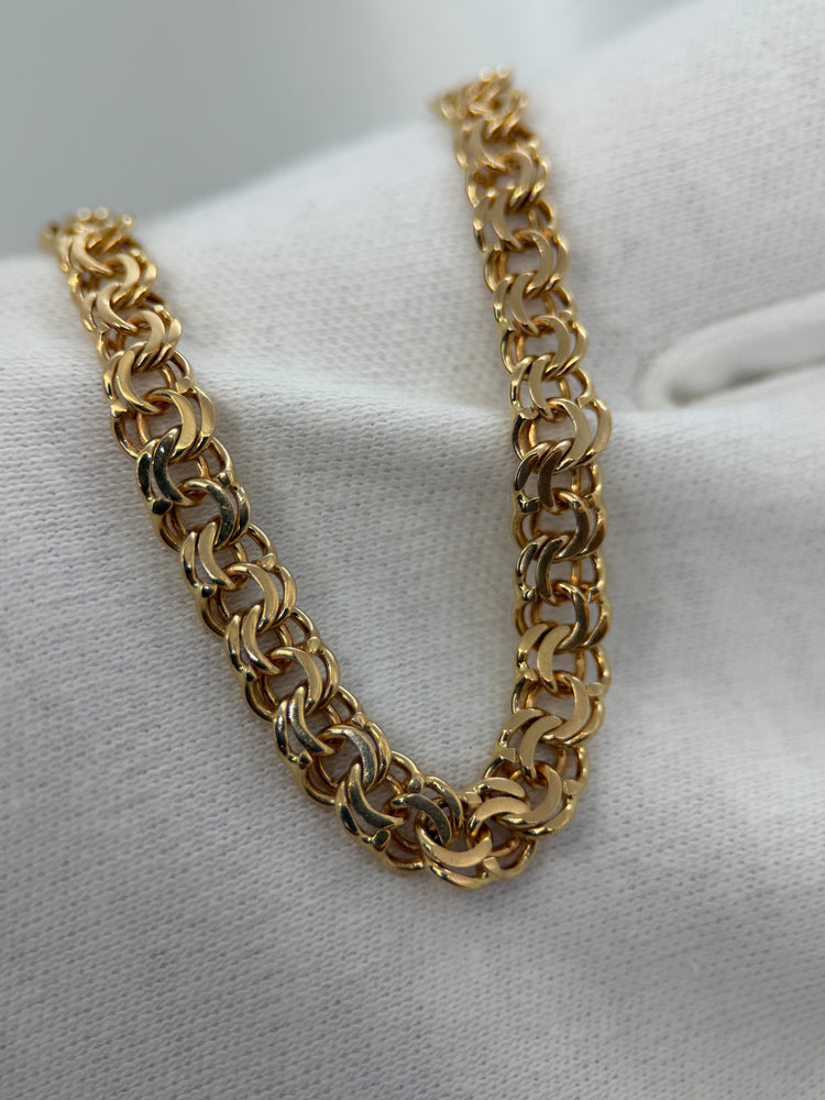18K Bismarck-Link Necklace – 14.0g, 43.5 cm