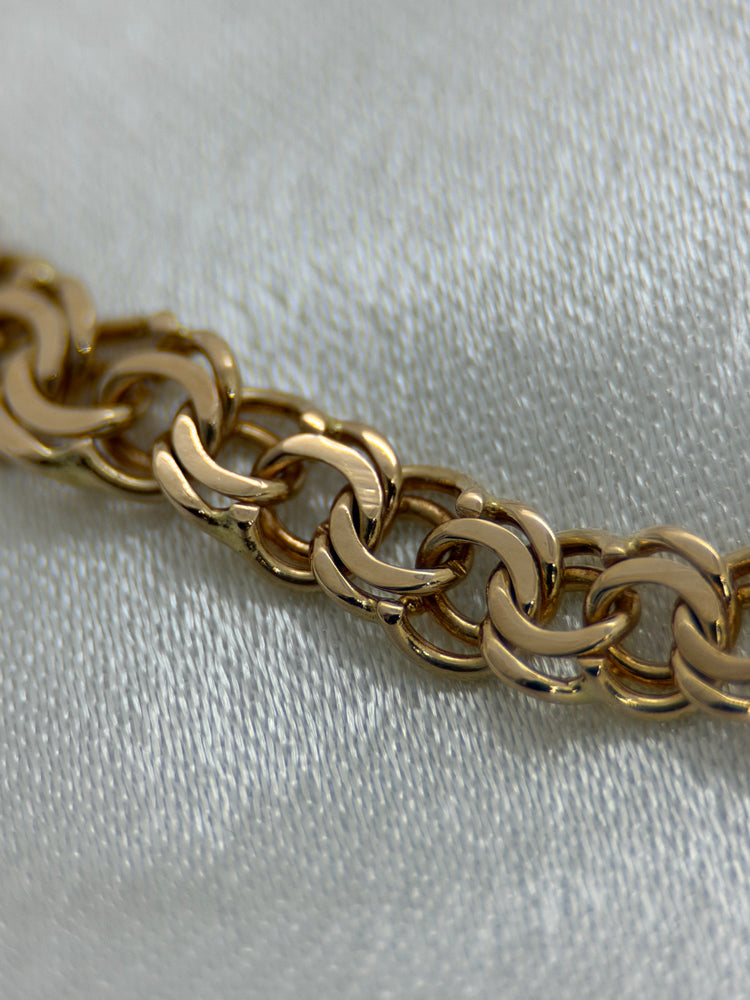 18K Bismarck-Link Necklace – 14.0g, 43.5 cm