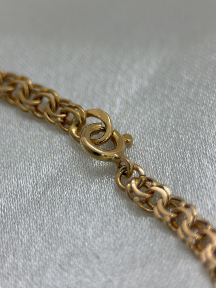 18K Bismarck-Link Necklace – 14.0g, 43.5 cm