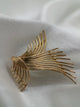 18K Brosch – Spraydesign i polerat guld, 3.7 cm