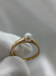 18K Cultured Pearl Ring – Size 57.5