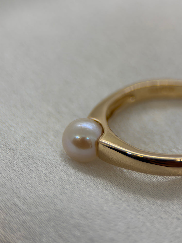 18K Cultured Pearl Ring – Size 57.5