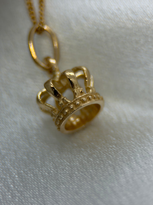 18K Crown Charm Pendant – Uno A Erre, 1.3g