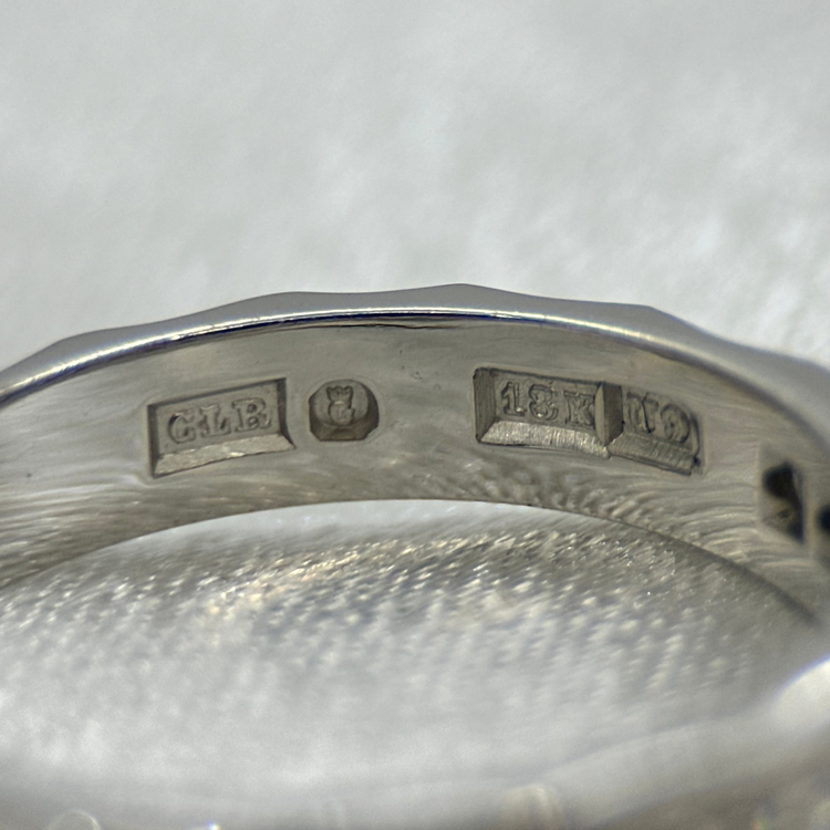 18K Alliansring med diamanter 0,30 ct - Ringstorlek 56 ½