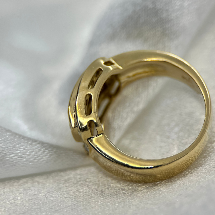 18K Ring med Safirer och Diamanter – 0,53 ct ringstorlek 49½