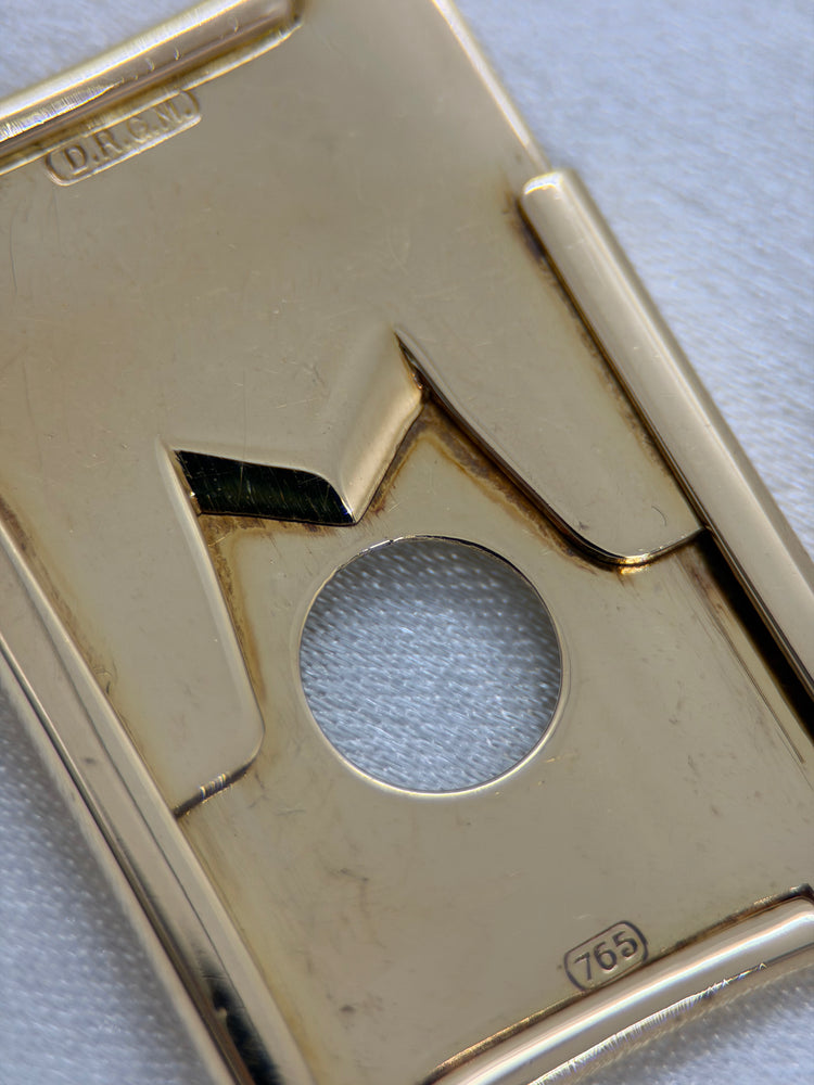 18K Antique Gold Cigar Cutter – Guillotine, Gothenburg 1919