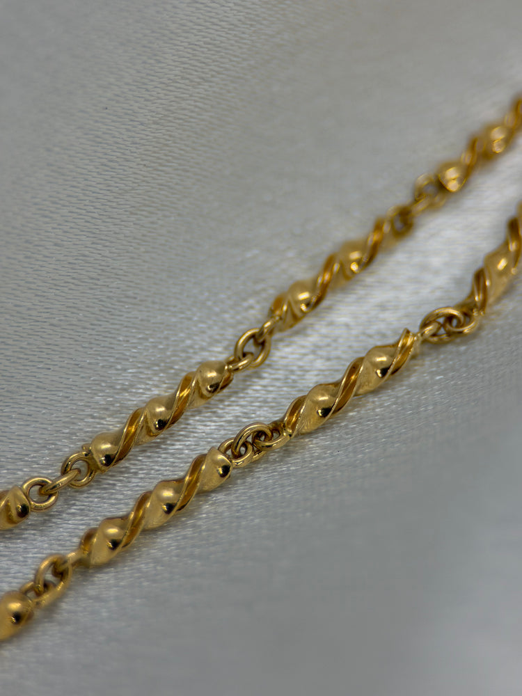 18K Gold Pocket-Watch Chain – 9.7g, 41 cm